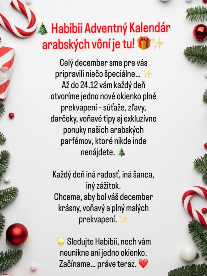 🎄✨ Každý deň otvoríme niečo nové – darčeky, zľavy, súťaže, ankety, tipy alebo malé voňavé triky. 🎁 Sledujte nás každý deň,...